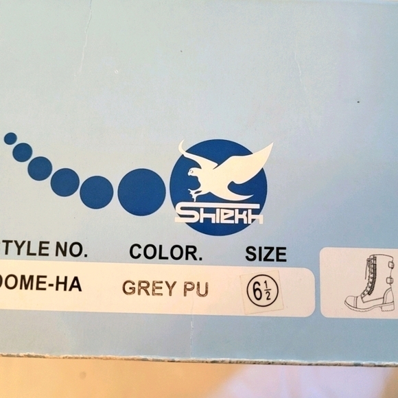 Shiekh Grey Rome Ha Boots Size 6.5 - Picture 11 of 11